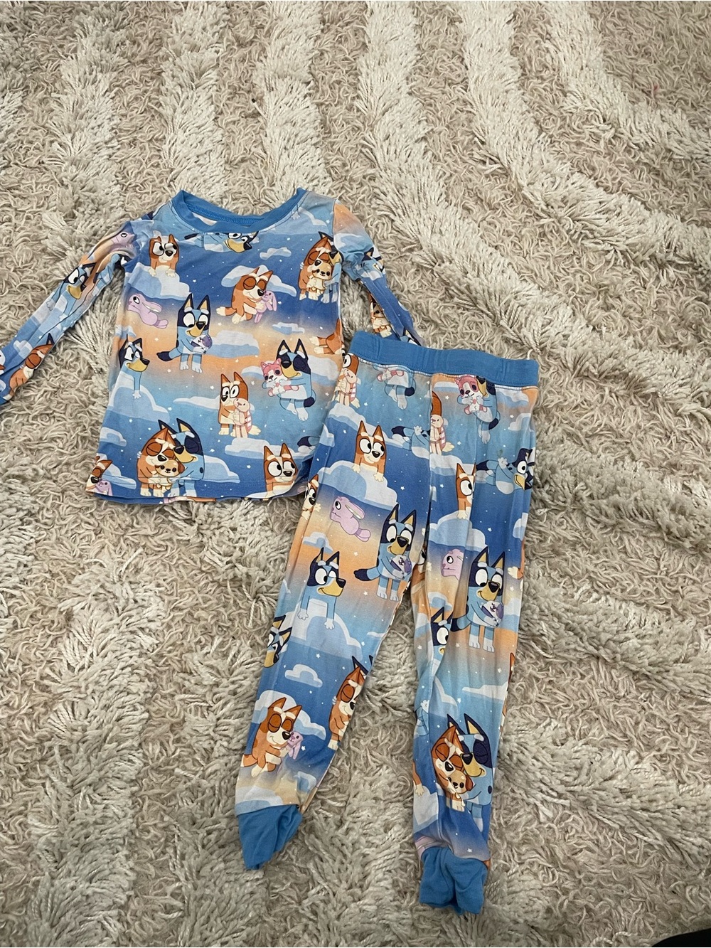 Little Sleepies Bluey Long Sleeve Pajama Set